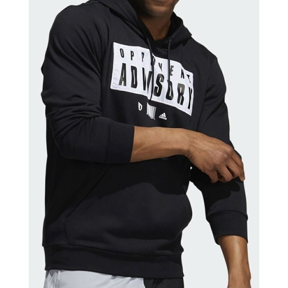 Adidas DAME DOLLA EXTPLY Pullover Hoodie (Mens Size S - 2XL) Black Casual Shirt